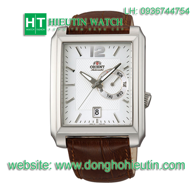 Đồng hồ nam Orient  FESAE003W0 - Đồng hồ dây da mặt vuông