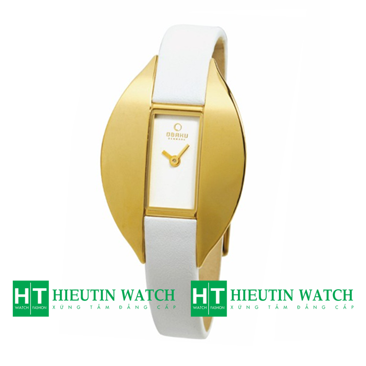 Đồng hồ đeo tay nữ Obaku V155LGIRW - Đồng hồ dây da