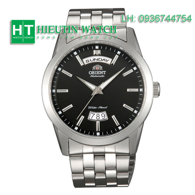 Đồng hồ đeo tay nam Orient FEV0S003BH - Đồng hồ tự động lịch treo mặt đen