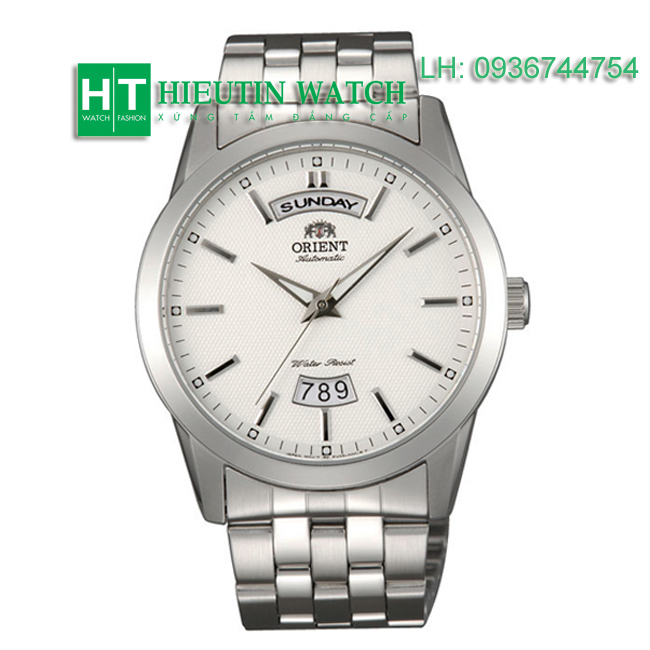 Đồng hồ nam Orient FEV0S003WH - Đồng hồ tự động lịch treo mặt trắng
