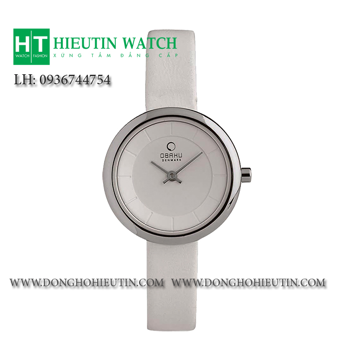 Đồng hồ đeo tay nữ Obaku V146LCIRW - Đồng hồ dây da