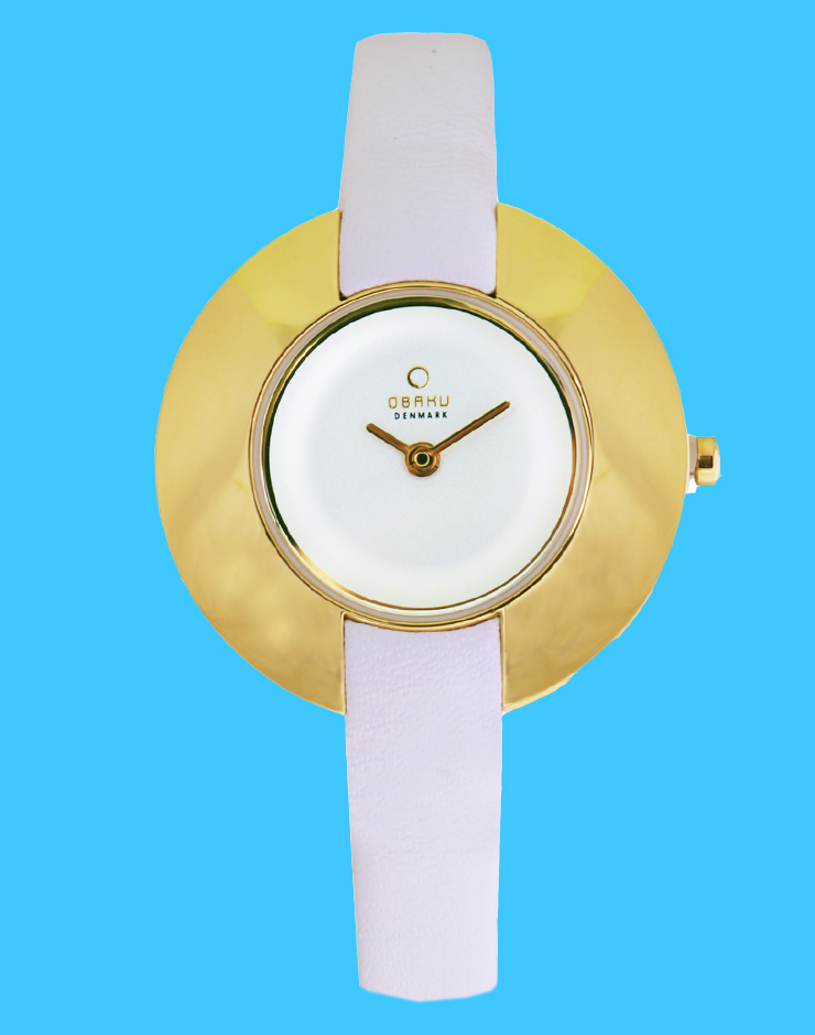 Đồng hồ đeo tay nữ Obaku V135LGIRW - Đồng hồ mặt tròn mầu vàng