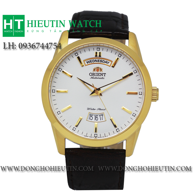 Đồng hồ Orient FEV0S001WH - Mặt trắng vỏ vàng