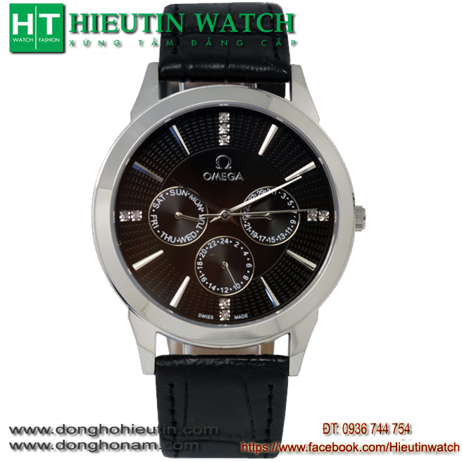 Đồng hồ OMEGA M.802 - Mặt đen vỏ trắng