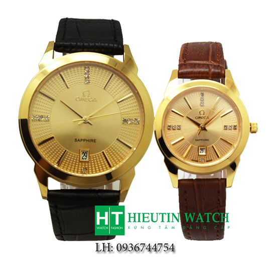 Đồng hồ Omega 802M cặp đôi mạ vàng