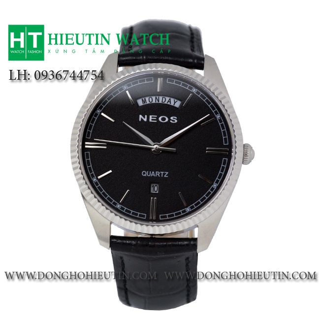 Đồng hồ dây da đep Neos N40703M-SL02 mạ vàng