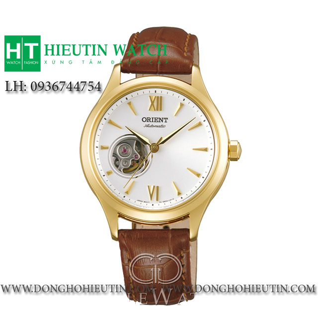 Đồng hồ nữ tự động dây da Orient FDB0A003W0