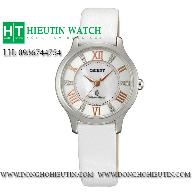 Đồng hồ nữ dây da chính hãng Orient FUB9B005W0