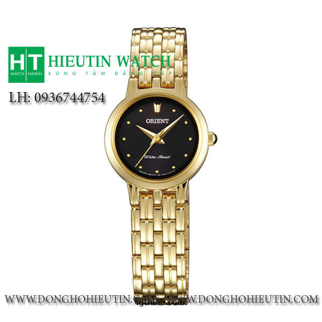 Đồng hồ nữ mạ vàng Orient FUB9C002B0 