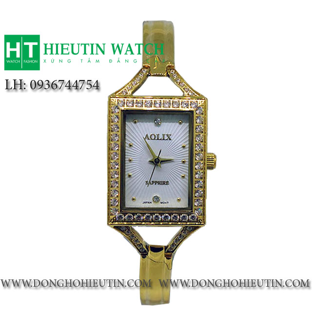Đồng hồ nữ cao cấp Aolix AL1026L-YM01 mạ vàng