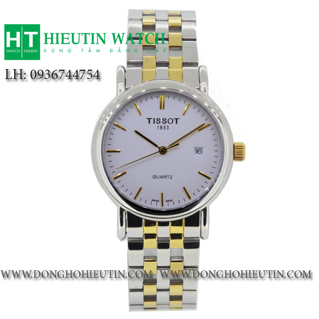 Đồng hồ Tissot cao cấp dây phối vàng T137975A