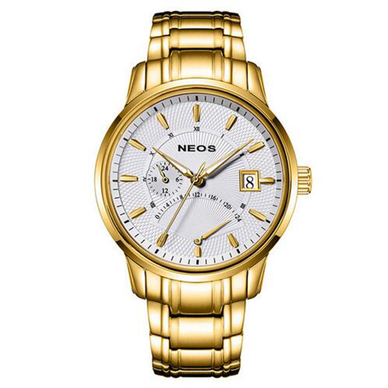 Đồng hồ Neos N30857M-YM01 Size 42mm dây vàng