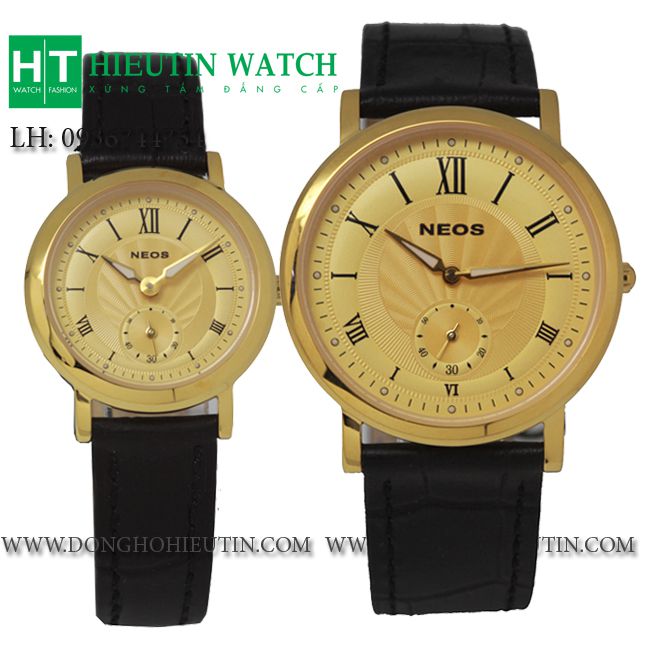 Đồng hồ cặp đôi chính hãng Neos N40675M-YL03