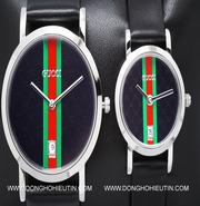 Đồng hồ Gucci G103- mặt đen sọc xanh