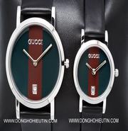 Đồng hồ Gucci 103G mặt xanh đen