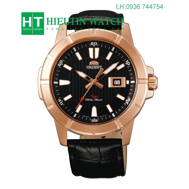 Đồng hồ Orient FUNE9001B0 - Vỏ màu vàng hồng